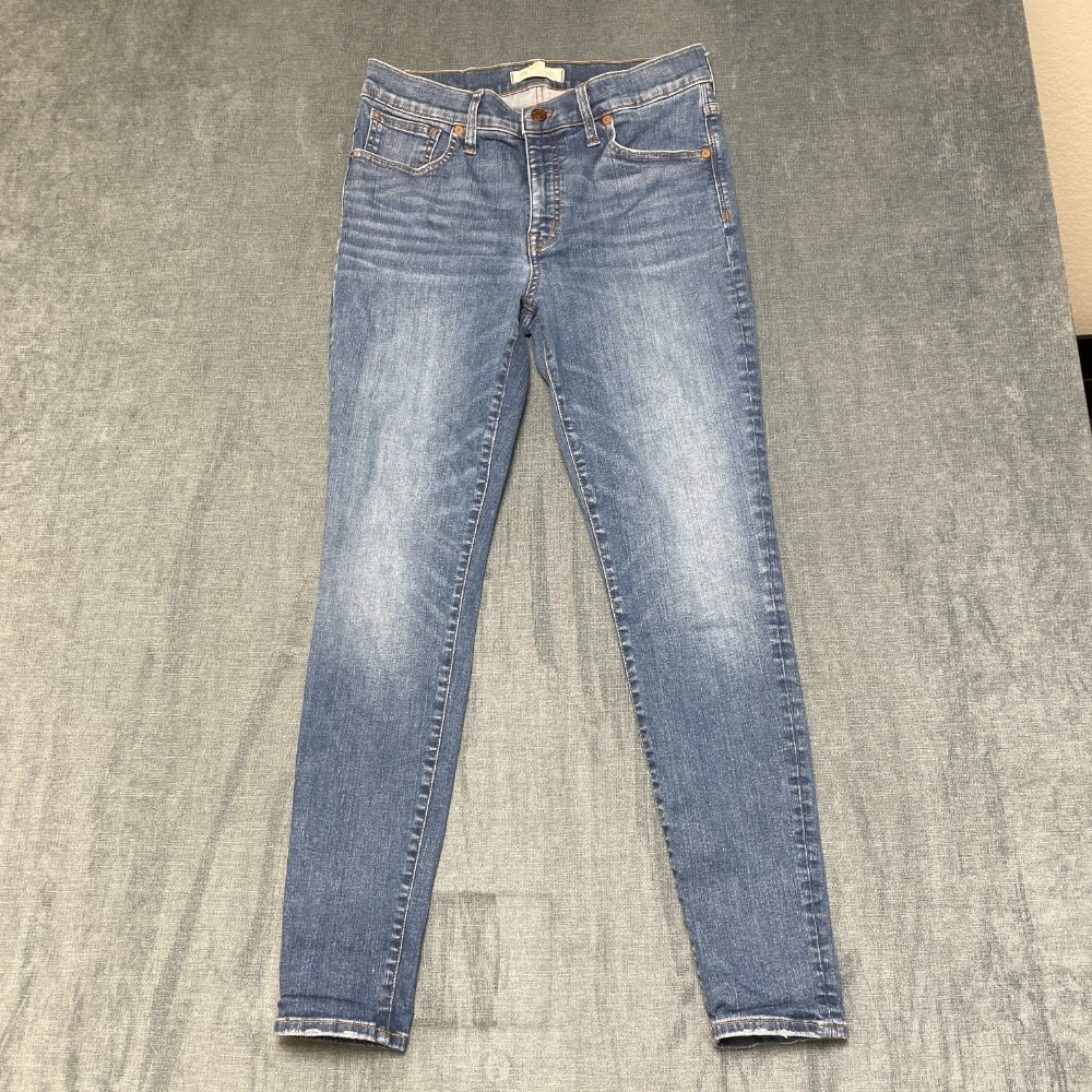 Madewell Skinny Jeans Womens 30W Blue Denim Medium Wash Outdoor Everyday Wear